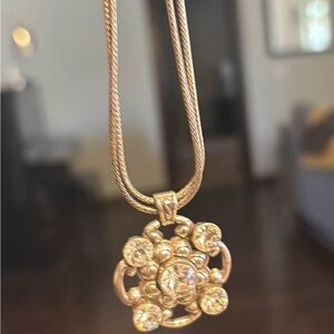 Brighton Silver Necklace with Sparkling Pendant